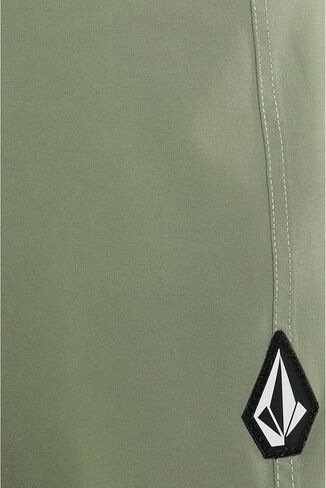شورت Volcom للرجال مقاس 20 بوصة Mod-Tech - قابل للتمدد، حماية من أشعة الشمس بعامل حماية من أشعة الشمس 50+، جزء سفلي للسباحة سريع الجفاف، Brolive، 34 in Kuwait