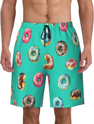 Mens Swim Trunks with Mesh Lining,Quick Dry Board Shorts Beach Pants Swimwear Bathing Suits in Kuwait