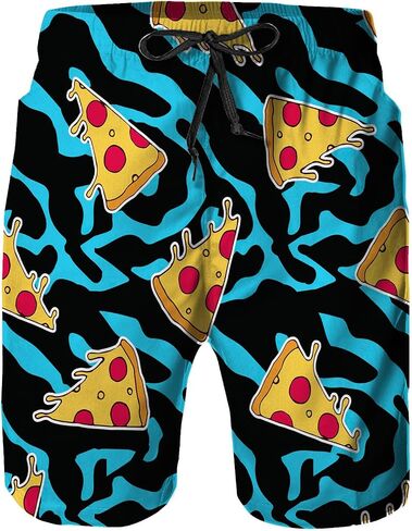 Mens Swim Trunks with Mesh Lining,Quick Dry Board Shorts Beach Pants Swimwear Bathing Suits in Kuwait