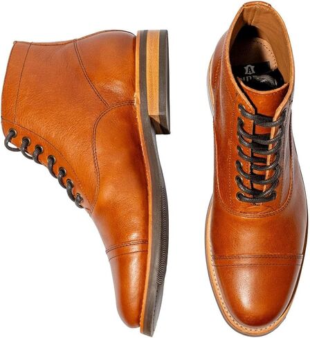 حذاء Andres الرجالي المصنوع يدويًا من الجلد برباط من الأمام - Goodyear Welt، جلد محبب بالكامل، مصنوع يدويًا في ليون المكسيك | القائد in Kuwait