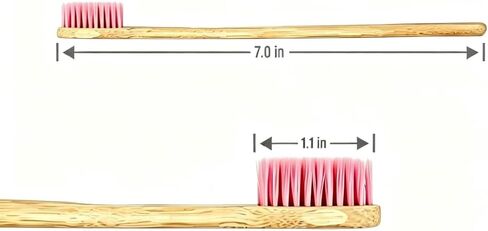 Toothbrush Bamboo 14 Pcs, Biodegradable and Environmentally Friendly, Fine Bristles Professional and BPA Free. in Saudi Arabia