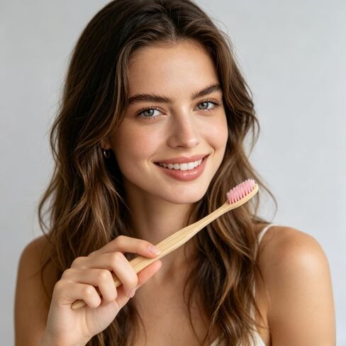 Toothbrush Bamboo 14 Pcs, Biodegradable and Environmentally Friendly, Fine Bristles Professional and BPA Free. in Saudi Arabia