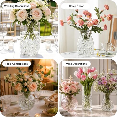 160,000 Pieces Clear Vase Filler Beads,Christmas Decoration, Wedding Centerpiece, Floating Candles, Floral Decoration in Kuwait