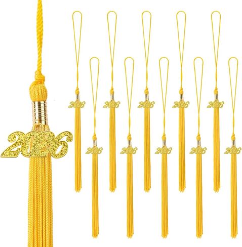 10 Pcs Graduation Tassels 2026, Black Tassels for Graduation Cap, Class of 2026 Grad Memorial Tassel for Graduations Cap Decorations Crafts College School Graduates Ceremonies Party Favors Accessories in Saudi Arabia