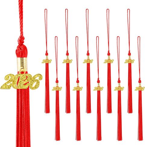 10 Pcs Graduation Tassels 2026, Black Tassels for Graduation Cap, Class of 2026 Grad Memorial Tassel for Graduations Cap Decorations Crafts College School Graduates Ceremonies Party Favors Accessories in Saudi Arabia
