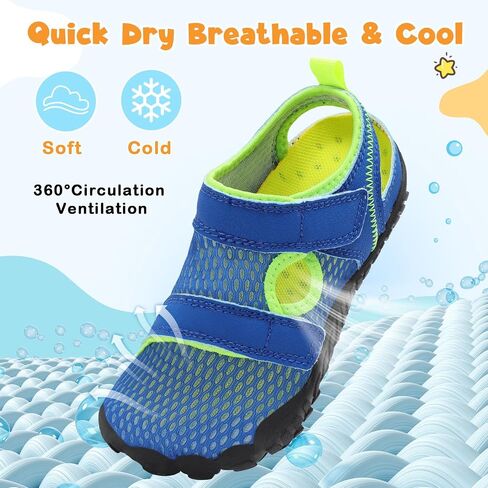 Besroad Kids Sandals Boys Girls Wide Sandals Barefoot Water Sandal Shoes Lightweight Summer Beach Shoes Non-slip Swim Hiking in Saudi Arabia