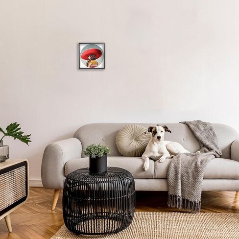 Stupell Industries Pug in Sombrero with Taco Fun Dog Painting Wall Art, 12x12, Multicolor in Kuwait