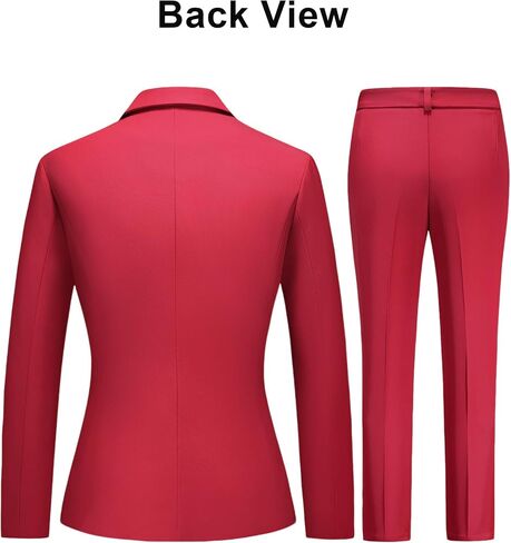 Womens Business Pants Suit 2 Piece Set Classic One Button Blazer & Pants Set for Work Wedding Interview in Saudi Arabia