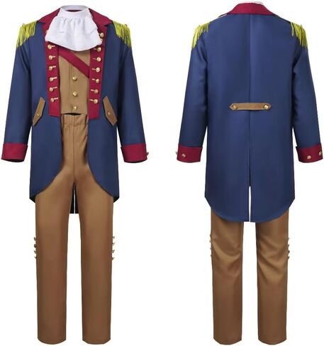 OEBLD George Washington Costume Adult Colonial Men Colonial Deluxe Wax Museum Project in Saudi Arabia