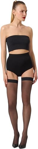 Wolford Individual 10 Stay-Up Thigh Highs Black SM in Kuwait