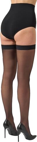 Wolford Individual 10 Stay-Up Thigh Highs Black SM in Kuwait