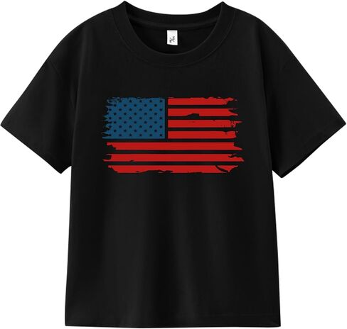 250 Anniversary USA Shirt Independence Day Shirt for Kids Boys Girls, 4th of July Dinos Flag Patriotic Tee, 3T-8T in Kuwait