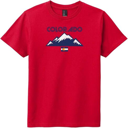 U.S. Custom Tees Colorado Flag and Mountains Youth T-Shirt in Saudi Arabia
