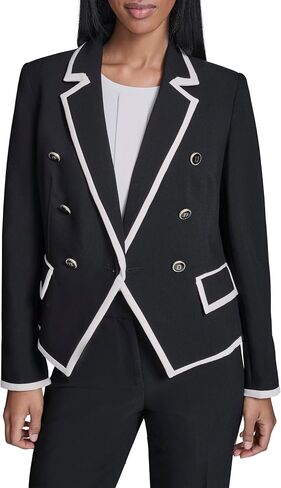 Karl Lagerfeld Women's Lapel Contrast Blazer in Kuwait