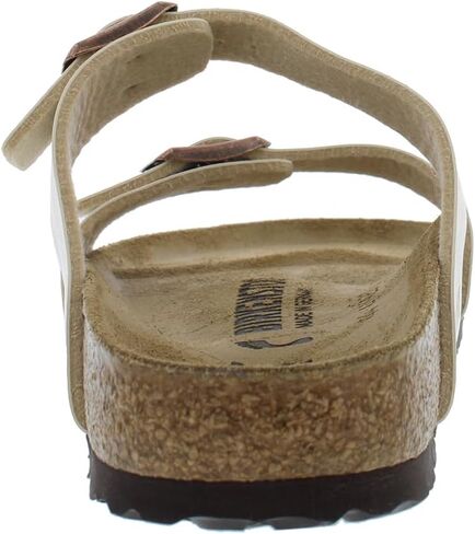 Birkenstock Sydney Narrow Unisex Shoes Size 5, Color: Pearl White/Beige/Black-Beige in Saudi Arabia