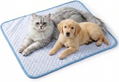 Cooling Mat for Dogs Pad cat Mat Pupy Pads Ice Silk Cooling Pads Bed for Cats Ice Bed for Cats Pet Coolings Pads for 10Kg Pet in Kuwait