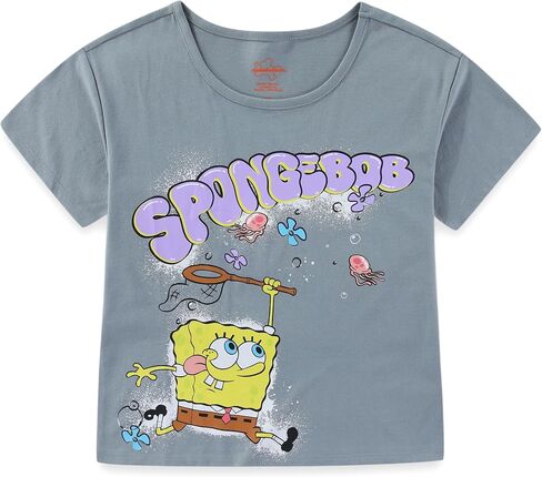 SPONGEBOB SQUAREPANTS Girls Short Sleeve T-Shirt and Short Set for Big Kids in Kuwait