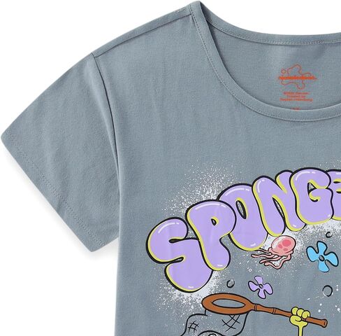 SPONGEBOB SQUAREPANTS Girls Short Sleeve T-Shirt and Short Set for Big Kids in Kuwait