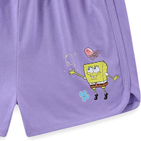 SPONGEBOB SQUAREPANTS Girls Short Sleeve T-Shirt and Short Set for Big Kids in Kuwait