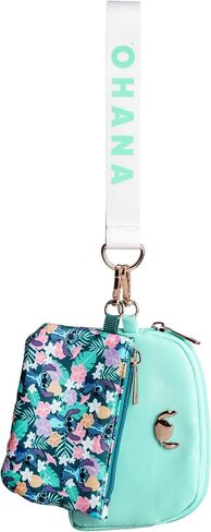 Bioworld Lilo & Stitch Tropical Character Print 2-Piece Women's Coin Purse & Wristlet in Kuwait
