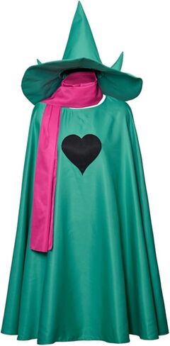 Game Ralsei Cosplay Cloak Cape Ralsei Costume with Scarf and Hat Halloween Props Outfit Suit in Kuwait