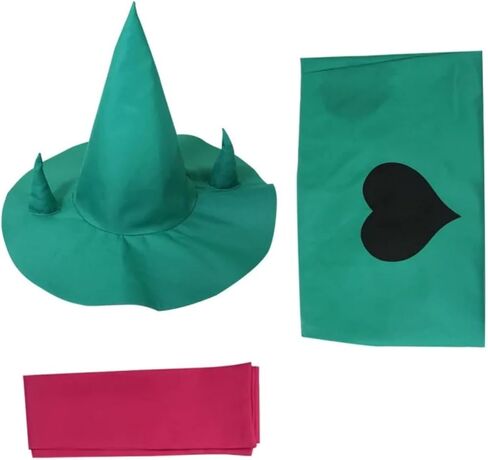 Game Ralsei Cosplay Cloak Cape Ralsei Costume with Scarf and Hat Halloween Props Outfit Suit in Kuwait