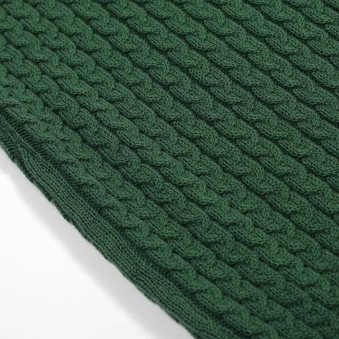 OXKnit Women's Knitted Polo Shirts Short Sleeve, 1960s Mod Style Vintage Texture Green Cotton V-Neck Tops Knitwear in Kuwait