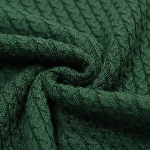 OXKnit Women's Knitted Polo Shirts Short Sleeve, 1960s Mod Style Vintage Texture Green Cotton V-Neck Tops Knitwear in Kuwait