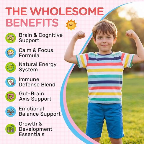 Vitamin B Complex for Kids, B1, B2, B3, B6, B9(Folate), B12, Omega-3 & Magnesium, Kids B Complex Liquid Supplement for Brain, Energy, Focus, Metabolism, Gut & Immune Support,Strawberry Flavor,2 fl oz in Saudi Arabia