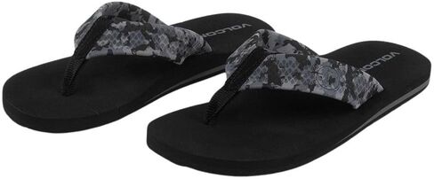 Volcom Men's Daycation Flip Flop Sandal – Soft Brushed Recliner Comfort Foam Footbed in Kuwait