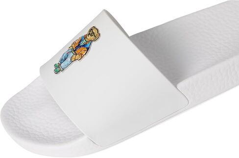 POLO RALPH LAUREN Men's Polo Bear Slide, White Beach Shop Bear, 13, Medium in Kuwait