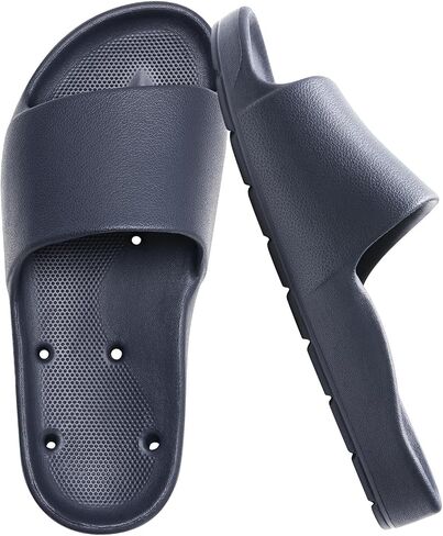 Arch Support Slides for Women and Men Quick Drying with Drain Holes Shower Shoes Soft Cushioned Anti-Slip Pool Slide Comfort Bathroom Shower Slides in Saudi Arabia