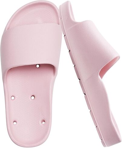 Arch Support Slides for Women and Men Quick Drying with Drain Holes Shower Shoes Soft Cushioned Anti-Slip Pool Slide Comfort Bathroom Shower Slides in Saudi Arabia