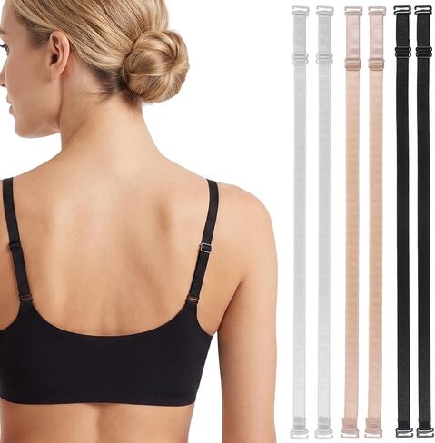 3 Pairs Adjustable Bra Strap Replacement, Women's Non-slip Bra Straps, Multi-Functional Dress Strap in Saudi Arabia