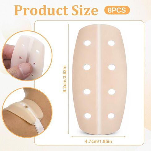 Sibba 8Pcs Bra Strap Cushions, Anti-Slip Shoulder Pads for Women, Silicone Bra Strap Holder to Prevent Slipping, Soft Shoulder Straps Pad for Underwear Daily Wear in Kuwait
