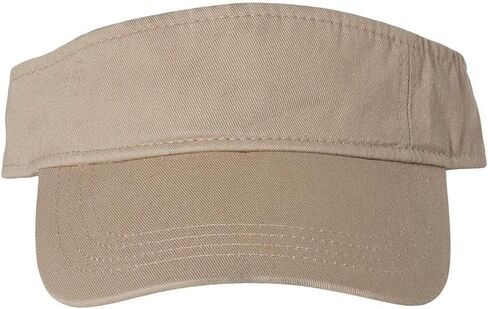 Valucap - Bio-Washed Visor - VC500 - Adjustable - Khaki in Saudi Arabia