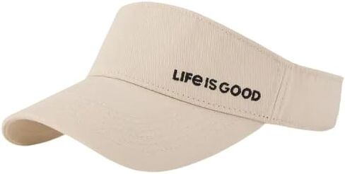 Life is Good Updated Visor Cap, Birch White, One Size in Kuwait