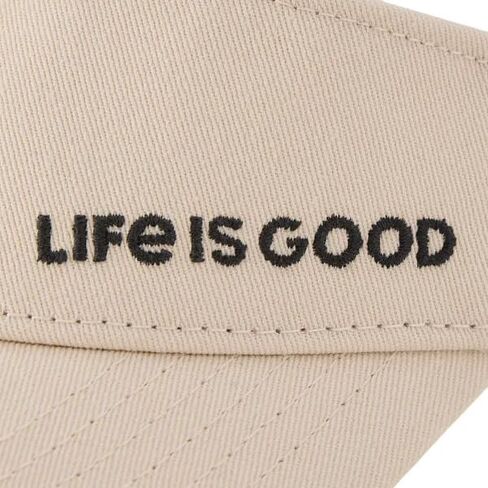 Life is Good Updated Visor Cap, Birch White, One Size in Kuwait