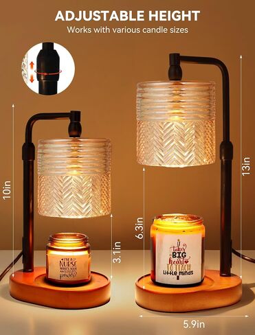 Candle Warmer Lamp with Timer, Christmas Birthday Gifts for Women Mom, House Warming Gifts New Home Vintage Decor, Wax Melt Warmer for Jar Candles in Kuwait