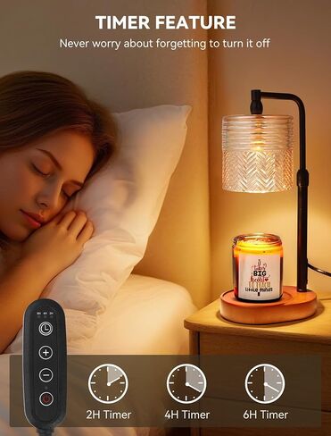 Candle Warmer Lamp with Timer, Christmas Birthday Gifts for Women Mom, House Warming Gifts New Home Vintage Decor, Wax Melt Warmer for Jar Candles in Kuwait