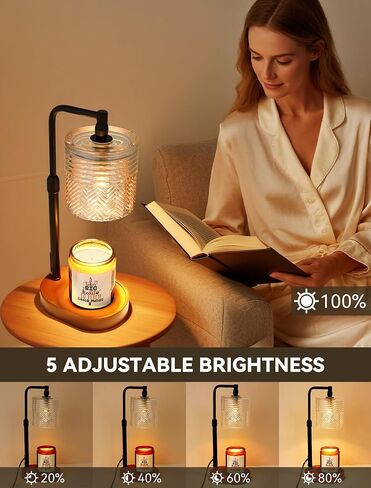 Candle Warmer Lamp with Timer, Christmas Birthday Gifts for Women Mom, House Warming Gifts New Home Vintage Decor, Wax Melt Warmer for Jar Candles in Kuwait