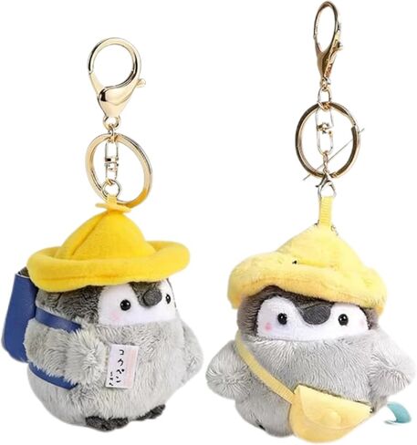 2PCS Penguin Keychain Plush Cute Soft Penguin Keychains for Bags, Car, Home Decor or Gift in Saudi Arabia