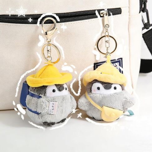 2PCS Penguin Keychain Plush Cute Soft Penguin Keychains for Bags, Car, Home Decor or Gift in Saudi Arabia
