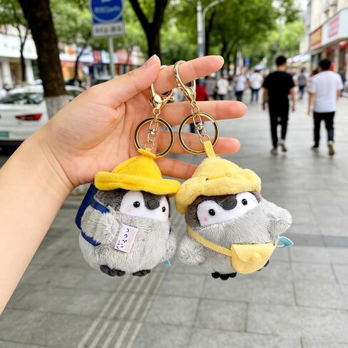 2PCS Penguin Keychain Plush Cute Soft Penguin Keychains for Bags, Car, Home Decor or Gift in Saudi Arabia
