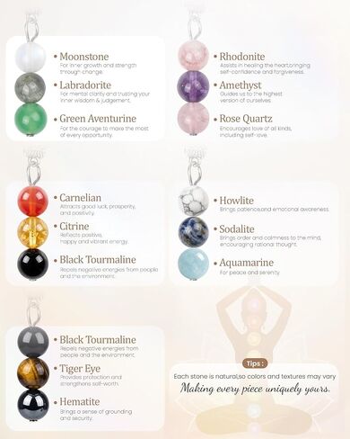 5 Pack Cute Crystal Gifts for Women Keychain – Birthday, Self Love, Positive Vibes, Calming, Graduation, New Job, Friendship – Good Luck Stocking Stuffers in Saudi Arabia