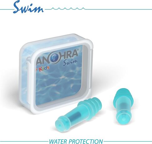 SANOHRA Swim Ear Plugs for Kids and Small Ear Canals – Waterproof Ear Protection to Keep Water Out – Reusable Comfortable Earplugs for Swimming, Pool & Shower in Saudi Arabia