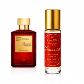 Baccarat Rouge 540 ROLL-ON SCENT OIL - 10ml Alcohol-Free Long-Lasting Oil-Based Fragrance in Travel-Friendly Roller Bottle (2PCs) in Saudi Arabia