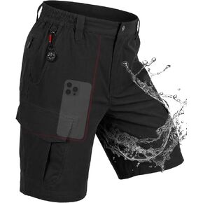 IGOLUMON Men's Hiking Cargo Shorts 9"/11" Water Resistant Quick Dry Stretch Short for Men Golf Casual with 6 Pockets in Saudi Arabia