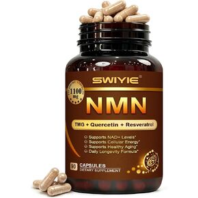 NMN NAD Supplement 1100mg,4-in-1 Enhanced with Quercetin &Resveratrol & TMG | NAD+ Support & Optimizer for Cellular Energy, Anti-Aging,90 Capsules,Dietary Supplement in Saudi Arabia