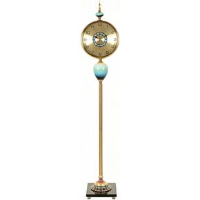 Grandfather Clocks Metal Floor Standing Clock Quartz Silent Gold for Living Room Decor in Kuwait